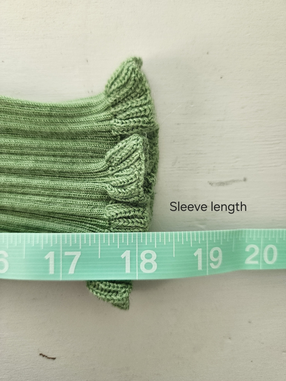 Wool Ribbed Knit Long-Sleeve Collared Top - Picture 6 of 9
